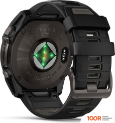 Garmin FENIX 8 SOLAR, SAPPHIRE 51ММ (ТИТАНОВЫЙ УГОЛЬНО-СЕРЫЙ С DLC-ПОКРЫТИЕМ И ЧЕРНЫМ РЕМЕШКОМ) (295206)