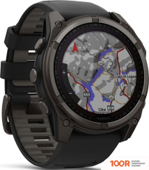 Garmin FENIX 8 SOLAR, SAPPHIRE 51ММ (ТИТАНОВЫЙ УГОЛЬНО-СЕРЫЙ С DLC-ПОКРЫТИЕМ И ЧЕРНЫМ РЕМЕШКОМ) (295206)