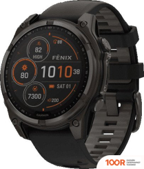Garmin FENIX 8 SOLAR, SAPPHIRE 47ММ (ТИТАНОВЫЙ УГОЛЬНО-СЕРЫЙ DLC С ЧЕРНЫМ РЕМЕШКОМ) (295205)