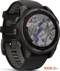Garmin FENIX 8 SOLAR, SAPPHIRE 47ММ (ТИТАНОВЫЙ УГОЛЬНО-СЕРЫЙ DLC С ЧЕРНЫМ РЕМЕШКОМ) (295205)