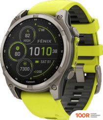 Garmin FENIX 8 SOLAR, SAPPHIRE 47ММ (ТИТАНОВЫЙ СЕРЫЙ С ЖЕЛТЫМ РЕМЕШКОМ) (295204)