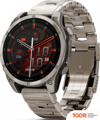 Garmin FENIX 8 SAPPHIRE, TITANIUM 47ММ (СВЕТЛО-СЕРЫЙ, ТИТАНОВЫЙ РЕМЕШОК) (295202)
