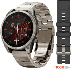 Garmin FENIX 8 SAPPHIRE, TITANIUM 47ММ (СВЕТЛО-СЕРЫЙ, ТИТАНОВЫЙ РЕМЕШОК) (295202)
