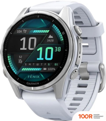 Garmin FENIX 8 43ММ (СЕРЕБРИСТЫЙ, БЕЛЫЙ РЕМЕШОК) (295192)