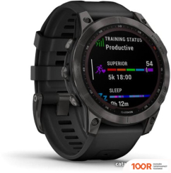 Garmin FENIX 7 SAPPHIRE SOLAR (СЕРЫЙ КАРБОН/ЧЕРНЫЙ) (295164)