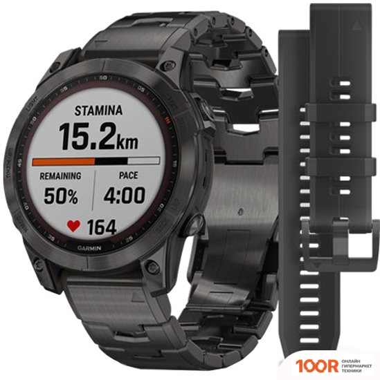 Garmin FENIX 7 SAPPHIRE SOLAR (СЕРЫЙ КАРБОН/СЕРЫЙ КАРБОН ТИТАН) (295163)