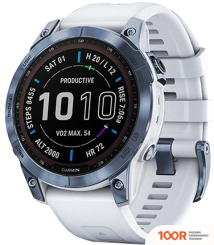 Garmin FENIX 7 SAPPHIRE SOLAR (ГОЛУБОЙ МИНЕРАЛ/БЕЛЫЙ КАМЕНЬ) (295162)