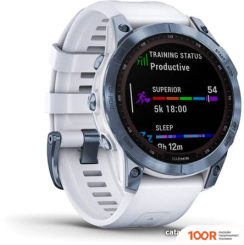 Garmin FENIX 7 SAPPHIRE SOLAR (ГОЛУБОЙ МИНЕРАЛ/БЕЛЫЙ КАМЕНЬ) (295162)