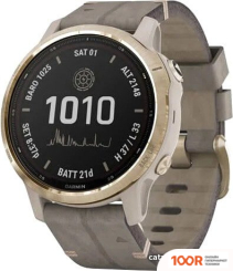 Garmin FENIX 6S PRO SOLAR (СВЕТЛО-ЗОЛОТИСТЫЙ, ЗАМША) (295155)