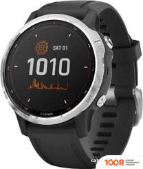 Garmin FENIX 6 SOLAR (СЕРЕБРИСТЫЙ/ЧЕРНЫЙ) (295152)