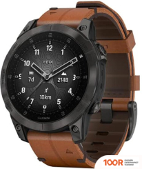 Garmin EPIX SAPPHIRE GEN 2 (ЧЕРНЫЙ ТИТАН/КАШТАНОВЫЙ КОЖА) (295146)