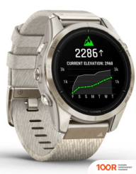 Garmin EPIX PRO GEN 2 SAPPHIRE 42 ММ (МЯГКОЕ ЗОЛОТО/КРЕМ, С НЕЙЛОНОВЫМ И СИЛИКОНОВЫМ РЕМЕШКАМИ) (295134)