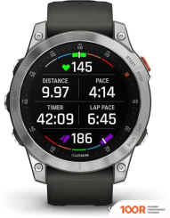 Garmin EPIX GEN 2 (CЛАНЦЕВАЯ СТАЛЬ/ЧЕРНЫЙ) (295132)