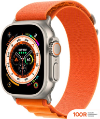 Apple WATCH ULTRA LTE 49 ММ (ТИТАНОВЫЙ КОРПУС, ТИТАНОВЫЙ/ОРАНЖЕВЫЙ, ТЕКСТИЛЬНЫЙ РЕМЕШОК РАЗМЕРА S) (294822)