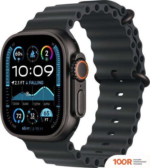 Apple WATCH ULTRA 2 LTE 49 ММ (ТИТАНОВЫЙ КОРПУС, ЧЕРНЫЙ/ЧЕРНЫЙ, РЕМЕШОК ИЗ ЭЛАСТОМЕРА) (294812)