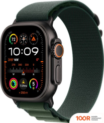 Apple WATCH ULTRA 2 LTE 49 ММ (ТИТАНОВЫЙ КОРПУС, ЧЕРНЫЙ/ТЕМНО-ЗЕЛЕНЫЙ, РЕМЕШОК ИЗ ПОЛИЭСТЕРА M) (294803)