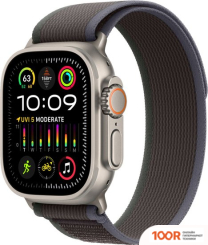 Apple WATCH ULTRA 2 LTE 49 ММ (ТИТАНОВЫЙ КОРПУС, ТИТАНОВЫЙ/ЧЕРНО-СИНИЙ, НЕЙЛОНОВЫЙ РЕМЕШОК РАЗМЕРА S/M) (294800)