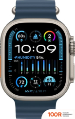 Apple WATCH ULTRA 2 LTE 49 ММ (ТИТАНОВЫЙ КОРПУС, ТИТАНОВЫЙ/СИНИЙ, РЕМЕШОК ИЗ ЭЛАСТОМЕРА) (294791)