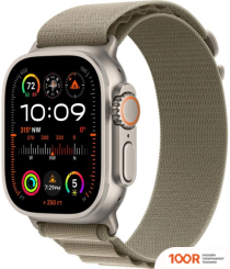 Apple WATCH ULTRA 2 LTE 49 ММ (ТИТАНОВЫЙ КОРПУС, ТИТАНОВЫЙ/ОЛИВКОВЫЙ, ТЕКСТИЛЬНЫЙ РЕМЕШОК РАЗМЕРА M) (294783)