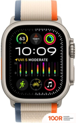 Apple WATCH ULTRA 2 LTE 49 ММ (ТИТАНОВЫЙ КОРПУС, ТИТАНОВЫЙ/БЕЖЕВО-ОРАНЖЕВЫЙ, НЕЙЛОНОВЫЙ РЕМЕШОК РАЗМЕРА M/L) (294772)