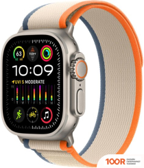 Apple WATCH ULTRA 2 LTE 49 ММ (ТИТАНОВЫЙ КОРПУС, ТИТАНОВЫЙ/БЕЖЕВО-ОРАНЖЕВЫЙ, НЕЙЛОНОВЫЙ РЕМЕШОК РАЗМЕРА M/L) (294772)