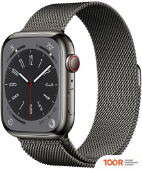 Apple WATCH SERIES 8 LTE 45 ММ (КОРПУС ИЗ НЕРЖАВЕЮЩЕЙ СТАЛИ, ГРАФИТ/МИЛАНСКИЙ ГРАФИТОВЫЙ) (294716)