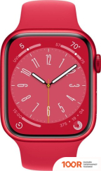Apple WATCH SERIES 8 45 ММ (АЛЮМИНИЕВЫЙ КОРПУС, КРАСНЫЙ/КРАСНЫЙ, СПОРТИВНЫЙ СИЛИКОНОВЫЙ РЕМЕШОК S/M) (294641)