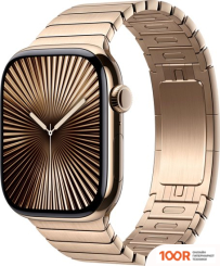 Apple WATCH SERIES 10 LTE 46 ММ (ТИТАНОВЫЙ КОРПУС, ЗОЛОТИСТЫЙ/ЗОЛОТИТСЫЙ, СТАЛЬНОЙ РЕМЕШОК) (294501)