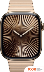 Apple WATCH SERIES 10 LTE 46 ММ (ТИТАНОВЫЙ КОРПУС, ЗОЛОТИСТЫЙ/ЗОЛОТИТСЫЙ, СТАЛЬНОЙ РЕМЕШОК) (294501)