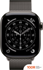 Apple WATCH SERIES 10 LTE 42 ММ (ТИТАНОВЫЙ КОРПУС, СЛАНЕЦ/СЛАНЕЦ, СТАЛЬНОЙ РЕМЕШОК) (294497)