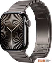 Apple WATCH SERIES 10 LTE 42 ММ (ТИТАНОВЫЙ КОРПУС, СЛАНЕЦ/СЛАНЕЦ, СТАЛЬНОЙ РЕМЕШОК) (294497)