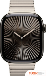 Apple WATCH SERIES 10 LTE 42 ММ (ТИТАНОВЫЙ КОРПУС, СЛАНЕЦ/НАТУРАЛЬНЫЙ, СТАЛЬНОЙ РЕМЕШОК) (294496)