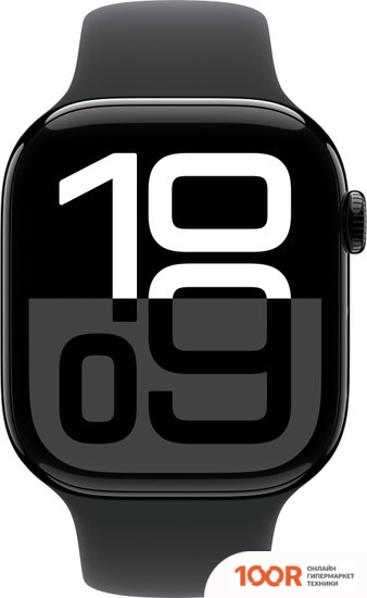 Apple WATCH SERIES 10 46 ММ (АЛЮМИНИЕВЫЙ КОРПУС, ЧЕРНЫЙ/ЧЕРНЫЙ, СПОРТИВНЫЙ СИЛИКОНОВЫЙ РЕМЕШОК M/L) (294492)