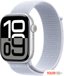 Apple WATCH SERIES 10 46 ММ (АЛЮМИНИЕВЫЙ КОРПУС, СЕРЕБРИСТЫЙ/ГОЛУБОЙ, НЕЙЛОНОВЫЙ РЕМЕШОК) (294486)