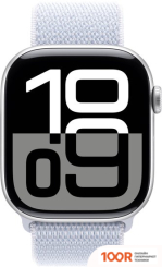 Apple WATCH SERIES 10 46 ММ (АЛЮМИНИЕВЫЙ КОРПУС, СЕРЕБРИСТЫЙ/ГОЛУБОЙ, НЕЙЛОНОВЫЙ РЕМЕШОК) (294486)