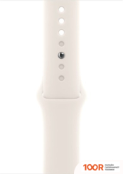 Apple WATCH SERIES 10 46 ММ (АЛЮМИНИЕВЫЙ КОРПУС, РОЗОВОЕ ЗОЛОТО/ЗВЕЗДНЫЙ СВЕТ, СПОРТИВНЫЙ СИЛИКОНОВЫЙ РЕМЕШОК M/L) (294481)