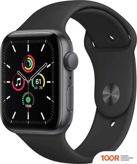 Apple WATCH SE 44 ММ (АЛЮМИНИЙ СЕРЫЙ КОСМОС/ПОЛУНОЧНЫЙ) (294440)