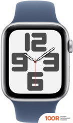 Apple WATCH SE 2 44 ММ (АЛЮМИНИЕВЫЙ КОРПУС, СЕРЕБРИСТЫЙ/СИНИЙ ДЕНИМ, СПОРТИВНЫЙ СИЛИКОНОВЫЙ РЕМЕШОК M/L) (294400)