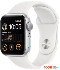 Apple WATCH SE 2 40 ММ (АЛЮМИНИЕВЫЙ КОРПУС, СЕРЕБРИСТЫЙ/БЕЛЫЙ, СПОРТИВНЫЕ СИЛИКОНОВЫЕ РЕМЕШКИ S/M + M/L) (294368)