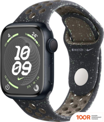 Apple WATCH NIKE SERIES 9 41 ММ (АЛЮМИНИЕВЫЙ КОРПУС, ПОЛУНОЧНЫЙ/ПОЛУНОЧНЫЙ, СПОРТИВНЫЙ СИЛИКОНОВЫЙ РЕМЕШОК S/M) (294352)