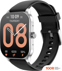 Amazfit POP 3S (СЕРЕБРИСТЫЙ, С СИЛИКОНОВЫМ РЕМЕШКОМ) (294320)