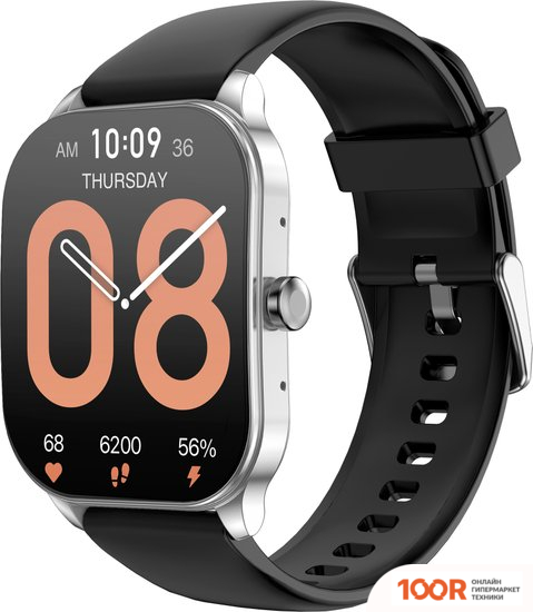 Amazfit POP 3S (СЕРЕБРИСТЫЙ, С СИЛИКОНОВЫМ РЕМЕШКОМ) (294320)
