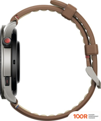 Amazfit GTR 4 (СЕРЕБРИСТЫЙ, С КОРИЧНЕВЫМ КОЖАНЫМ РЕМЕШКОМ) (294284)