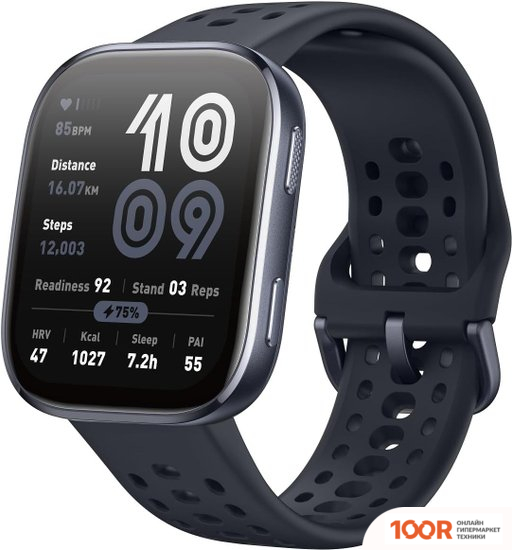 Amazfit BIP 6 (ЧЕРНЫЙ, С ЧЕРНЫМ СИЛИКОНОВЫМ РЕМЕШКОМ) (294257)
