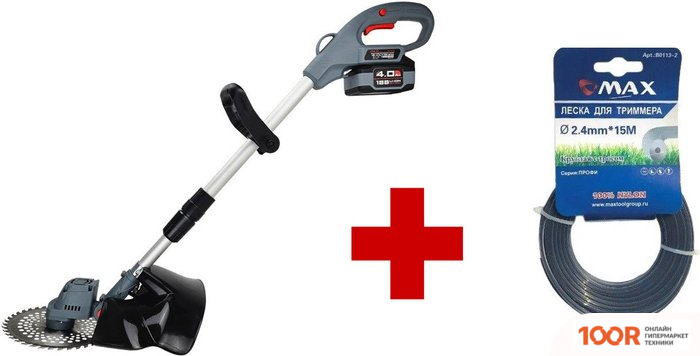 Триммер Profipower PDUR-18V (С 1-ИМ АКБ) + ЛЕСКА МАКСТУЛ B0113-2 (291648)