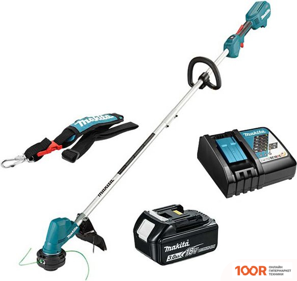Триммер Makita DUR192LRF (С 1-ИМ АКБ 3 АЧ, БЫСТРОЕ З/У) (291498)