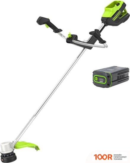 Триммер Greenworks GD82BCBK5 2110707UB (С 1-ИМ АКБ 5 АЧ) (291356)