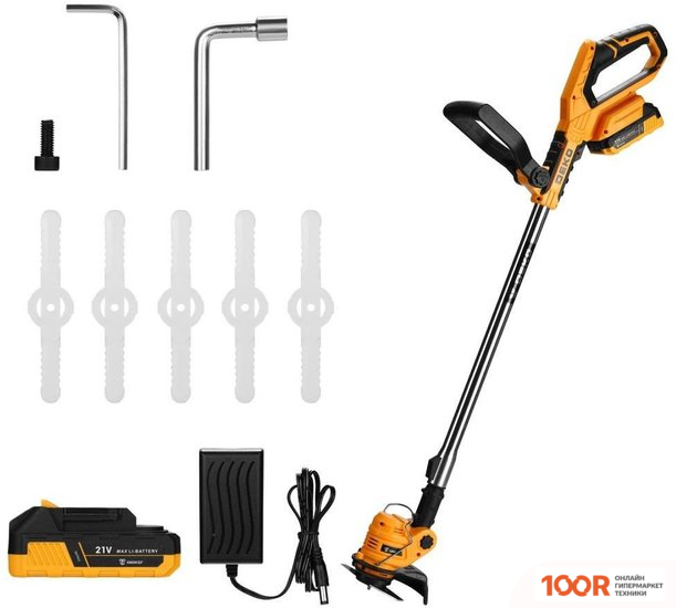 Триммер Deko DKTR21 (С 2-МЯ АКБ) (291135)