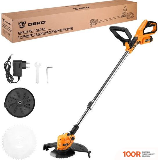 Триммер Deko DKTR12V MAX 063-4232-1 (С 1-ИМ АКБ) (291128)