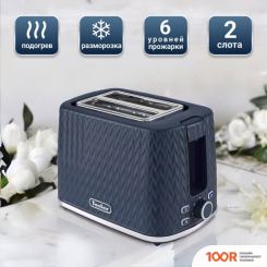 Тостер Tesler INGRID TT-204 (СИНИЙ) (290919)
